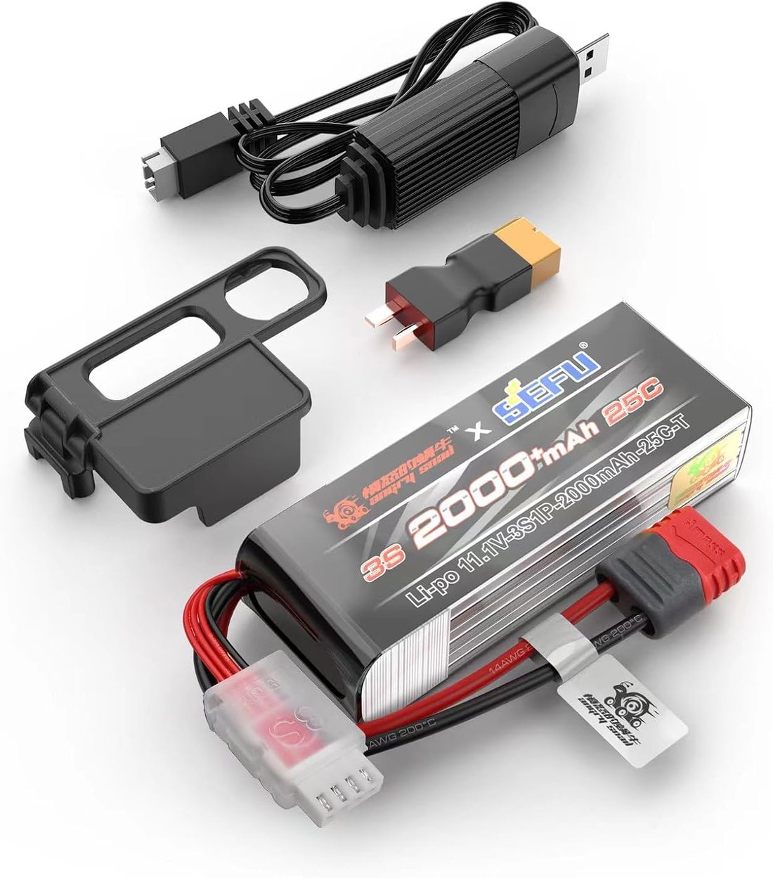 Angry Snail 3S 11.1V 2000 mAh 25C LiPo Pack — HYPER GO