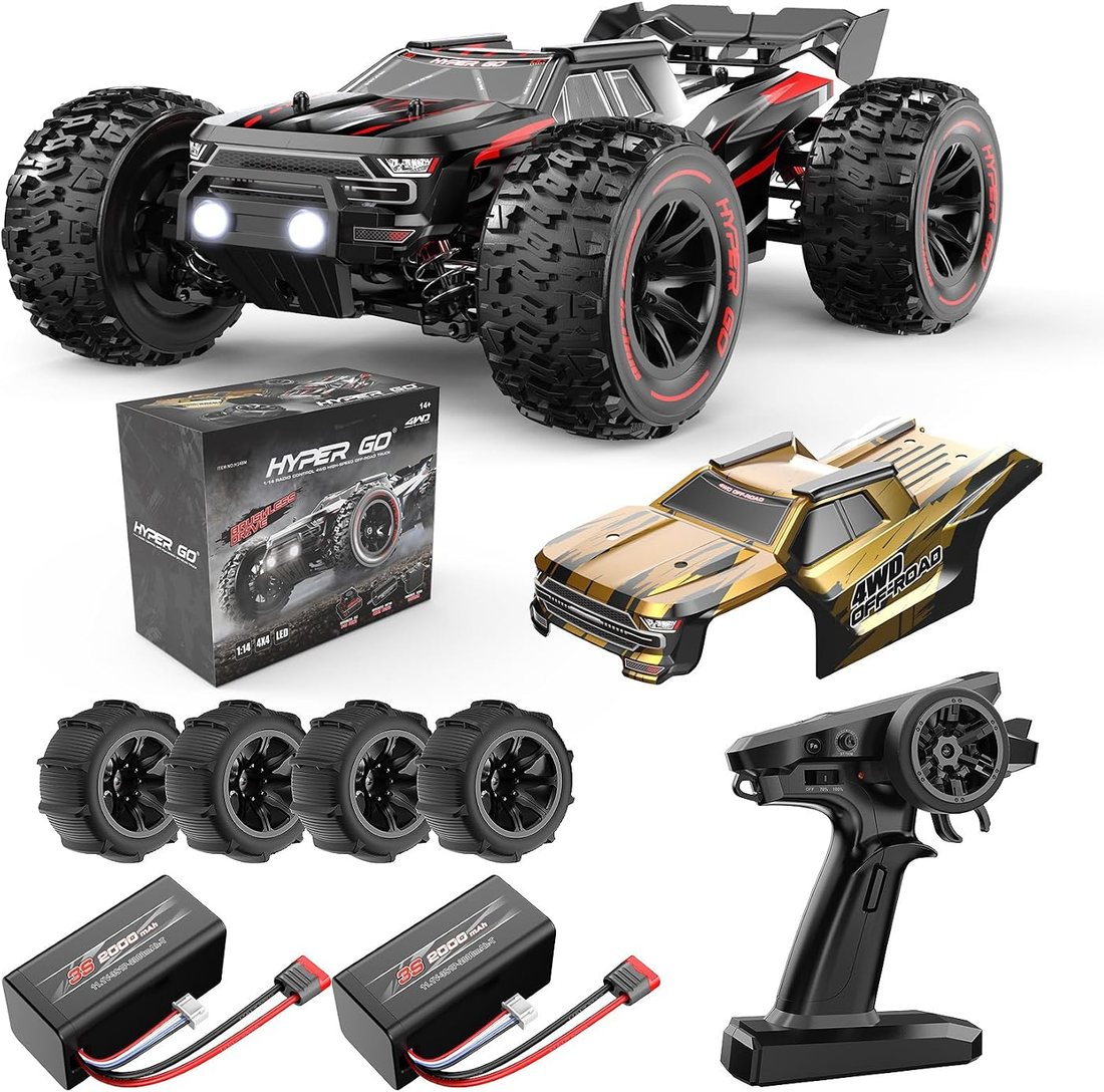 H14BM V3 1/14 Brushless RC Truck, 50 mph — HYPER GO